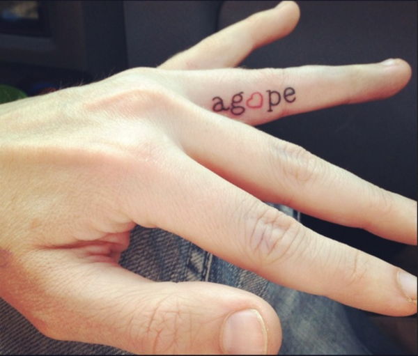 AGOPE Word Tattoo