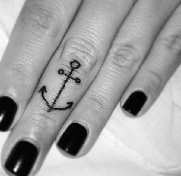 Stylish Anchor Tattoo