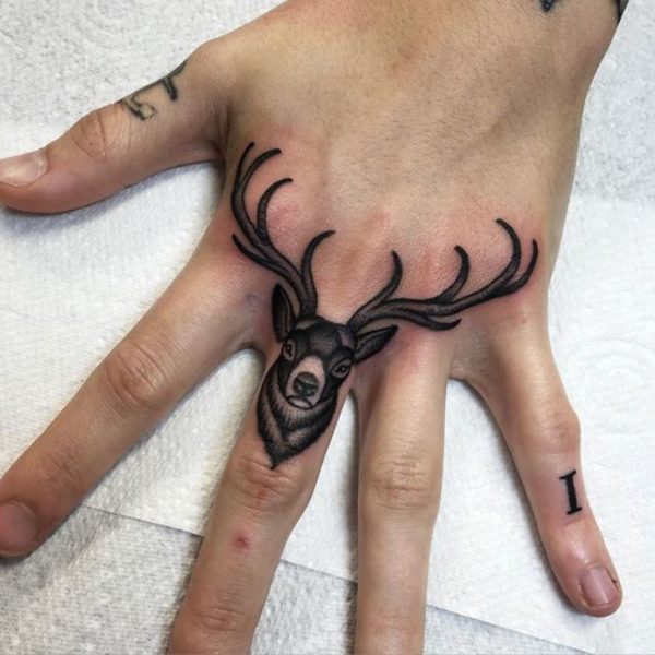 Attractive Deer Tattoo