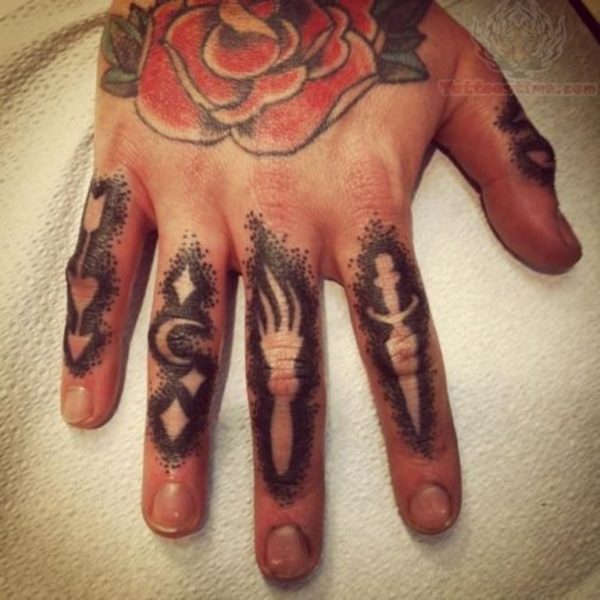 Attractive Finger Tattoo