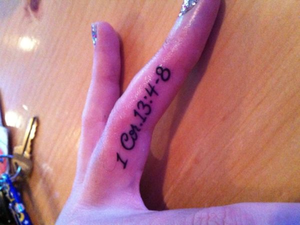 Awesome Finger Tattoo