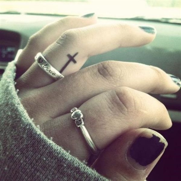 Black Cross Tattoo