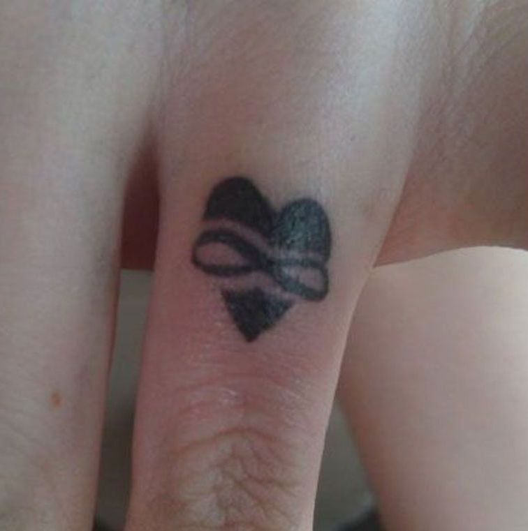 infinity heart ring tattoo