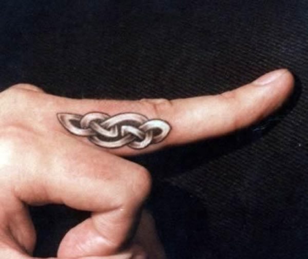 Celtic Knot Tattoo On Finger