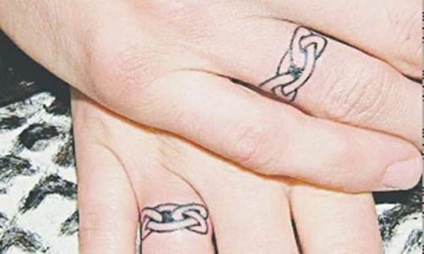 Celtic Ring Tattoo On Finger