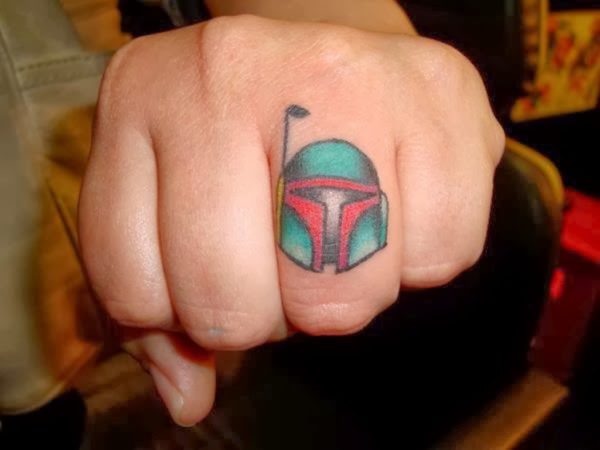 Colored Finger Tattoo