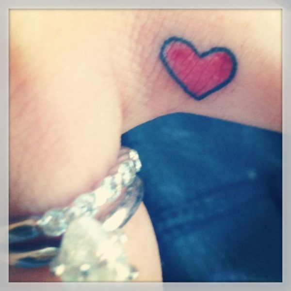 Colored Heart Tattoo