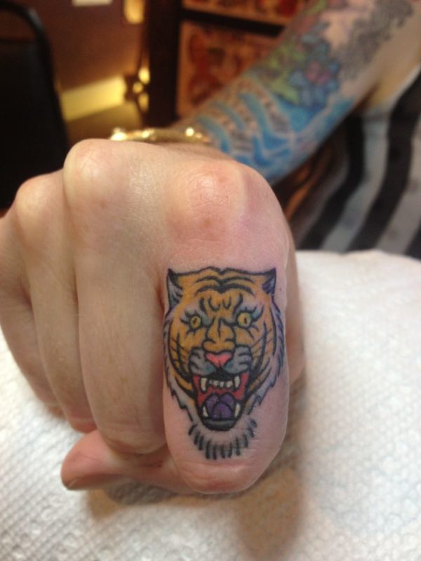 Colored Tiger Tattoo