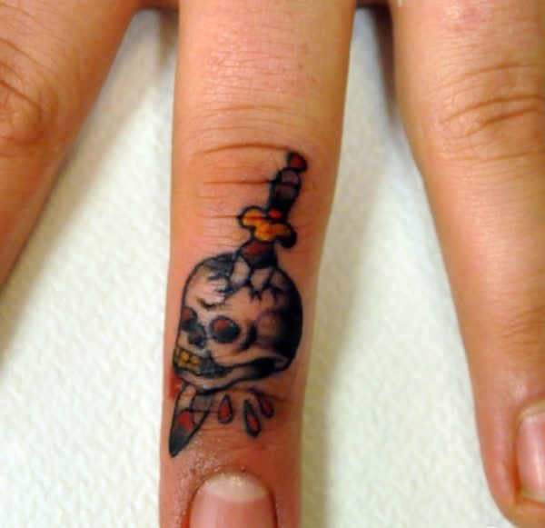 Dagger Skull  Tattoo
