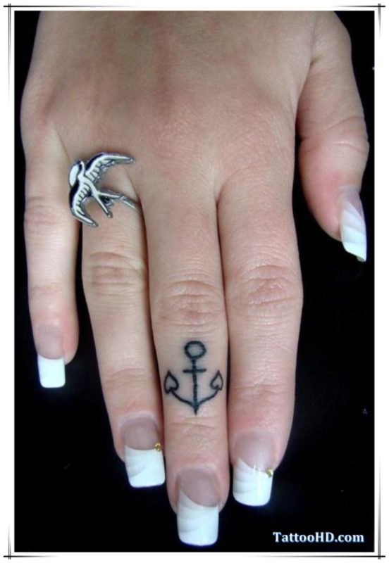 Elegant Anchor Tattoo