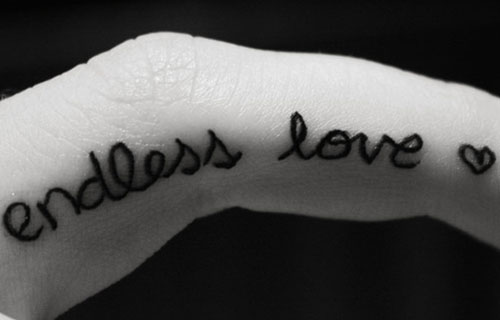 Endless Love Word Tattoo