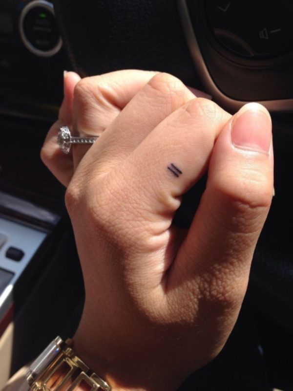 Equality Tattoo Design On Finger