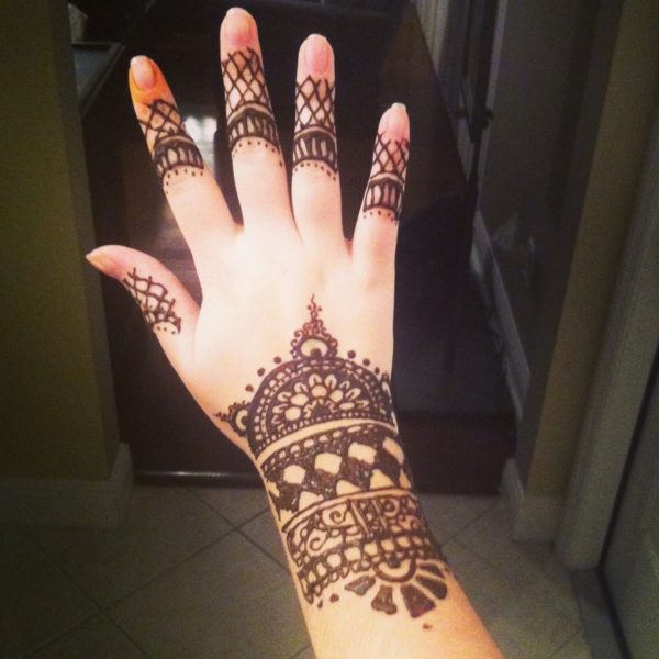 Fabulous Henna Flower Tattoo