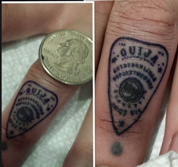 Fancy Finger Tattoo
