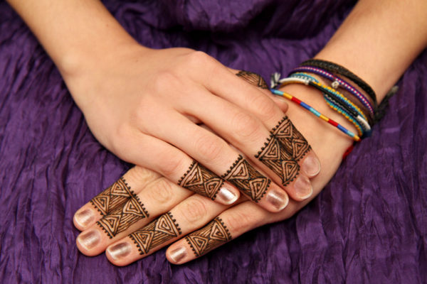 Fancy Henna Flower Tattoo