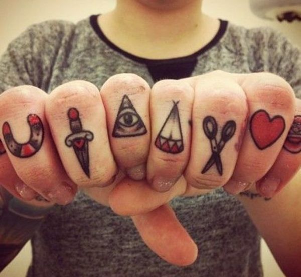 Fancy knuckle Tattoo