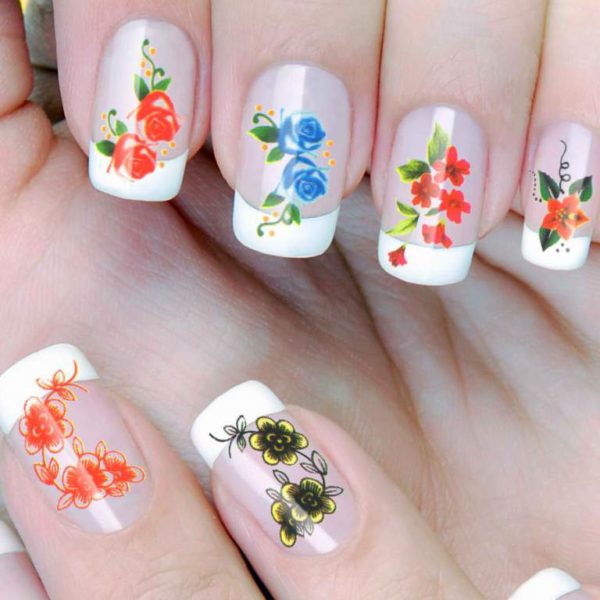 Flower Tattoo On Nail