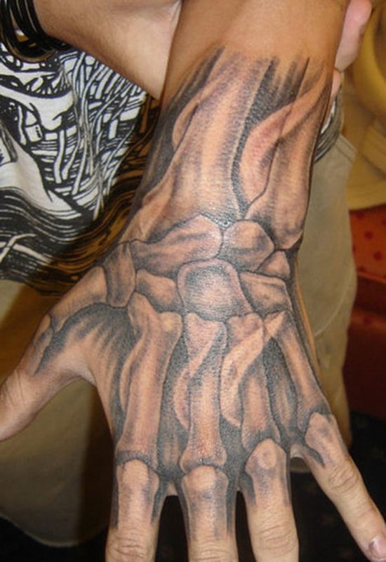 Funky Hand Tattoo