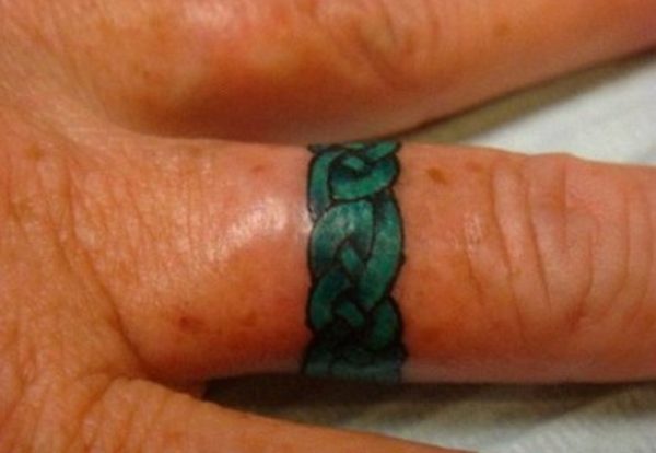 Green Celtic Knot Tattoo