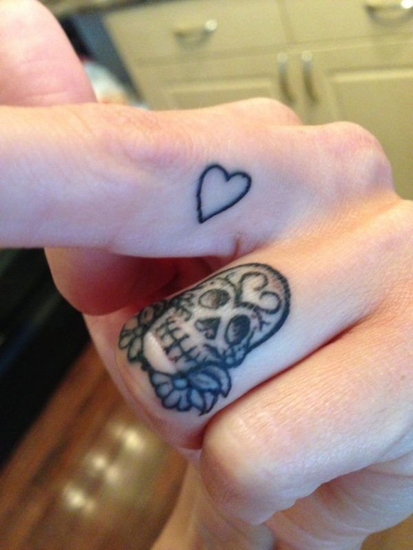 Heart And Skull Tattoo