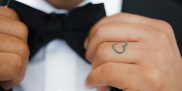 Heart Tattoo On Finger