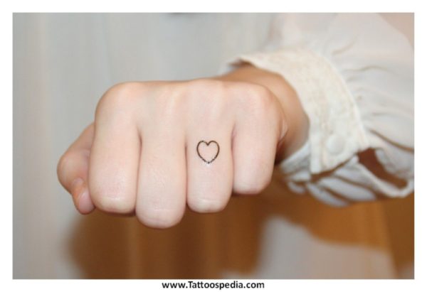 Heart Tattoos Ring Finger