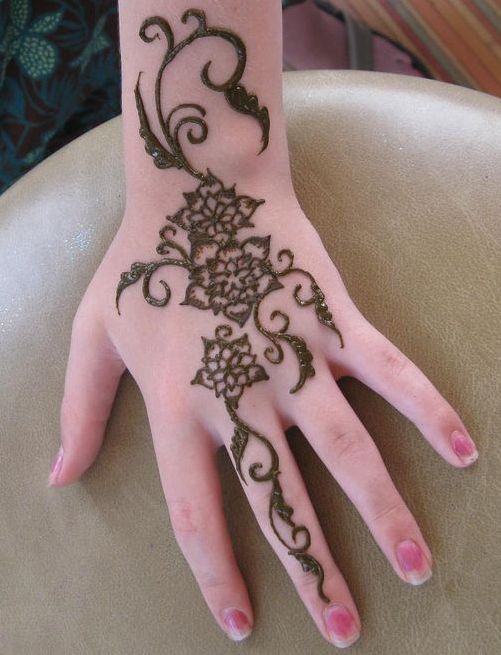 Henna Tattoo On Finger