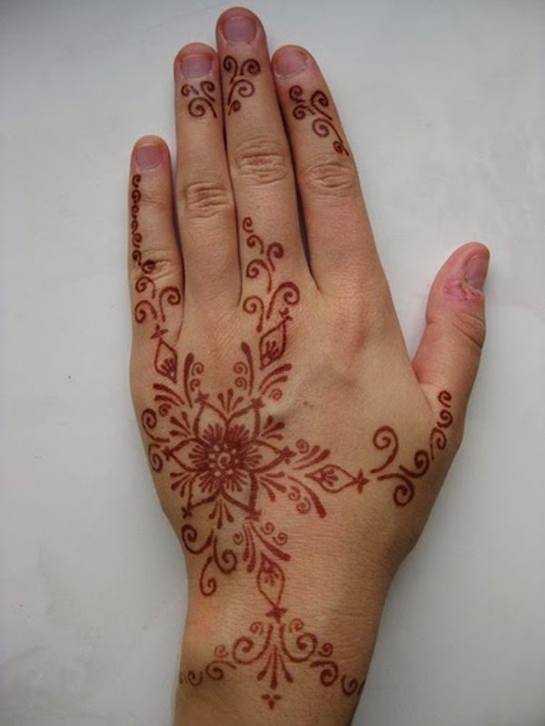 Heena Tattoo On Finger