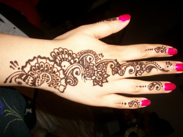 Henna Flower Tattoo Design 