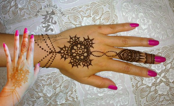 Henna Flower Tattoo