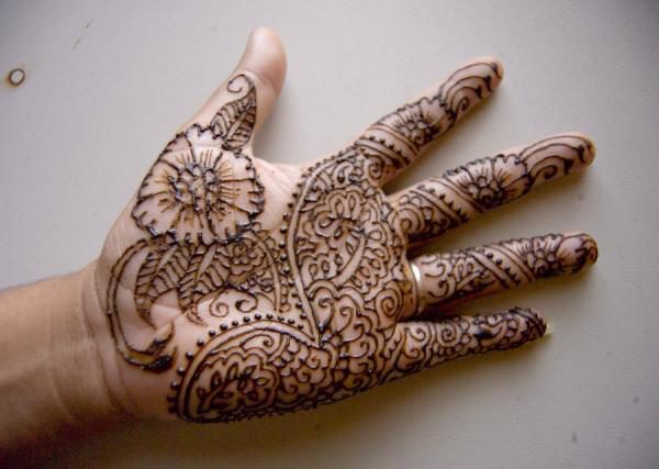 Wonderful Henna Flower Tattoo