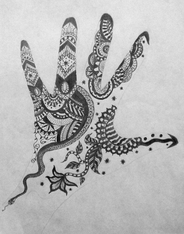 Henna Tattoo On Hand