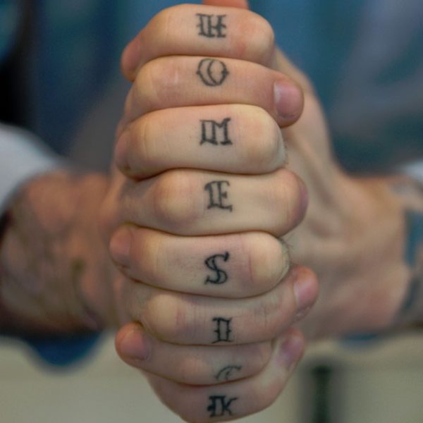 Homesick knuckle Tattoo