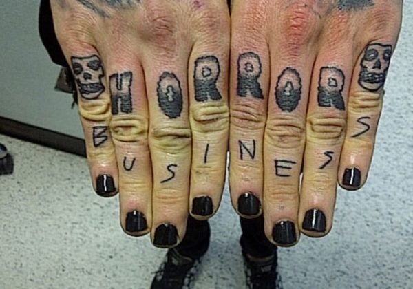Horror Word Tattoo