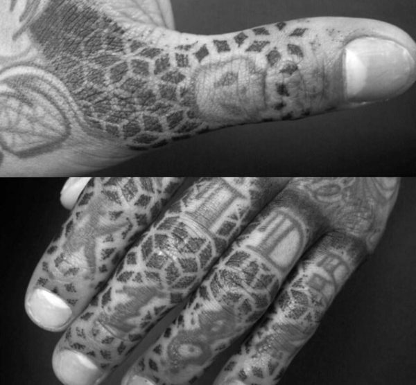 Impressive Finger Tattoo
