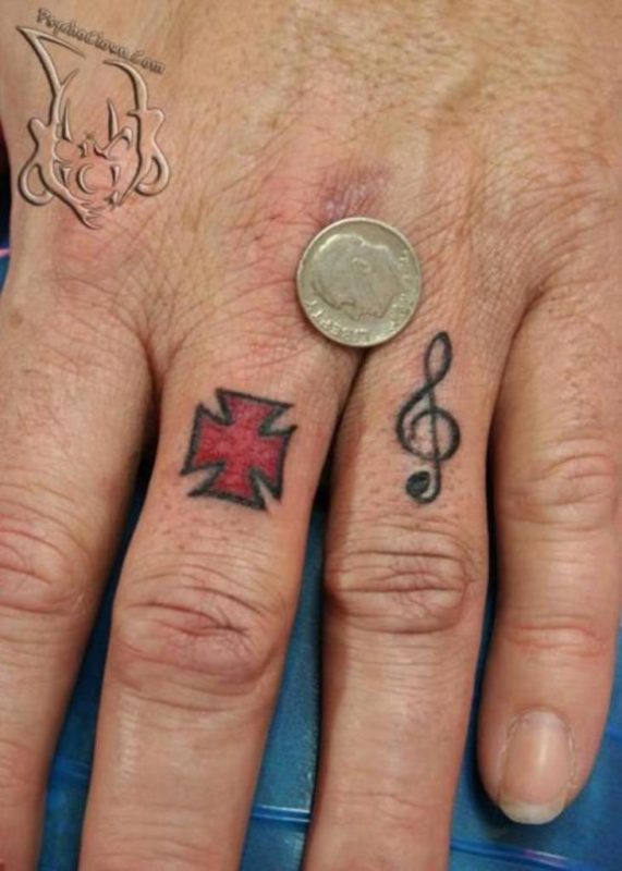 Impressive Finger Tattoo