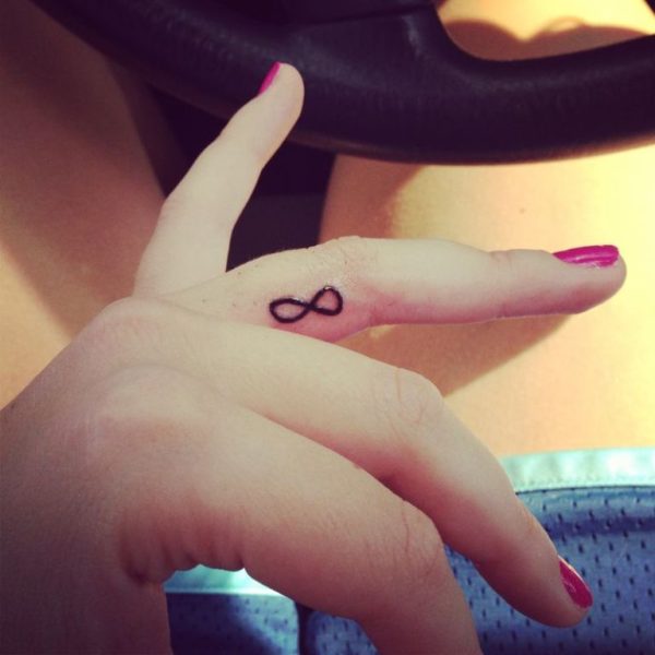Infinity Tattoo On Finger