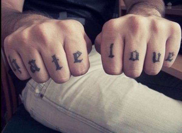 Knuckle Tattoo Design