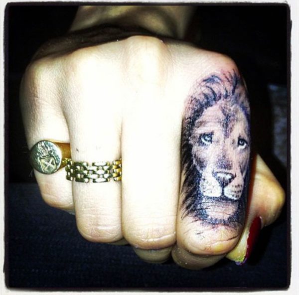 Lion Face Tattoo