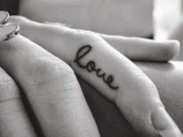 Love Word Tattoo Design