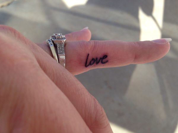 Love Word Tattoo