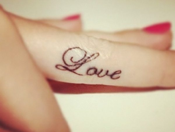 Love Word Tattoo