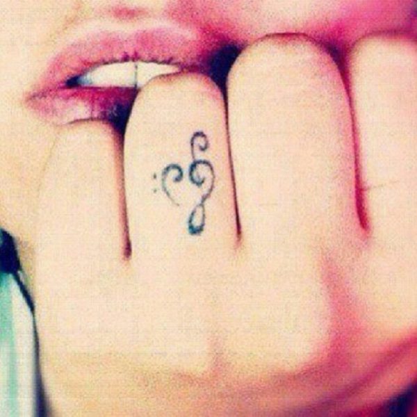 Musical Heart Tattoo