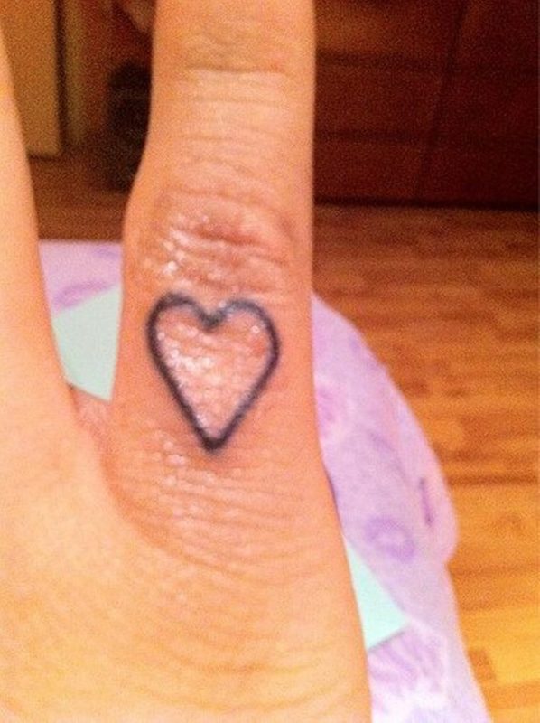 Miley Cyrus Heart Tattoo