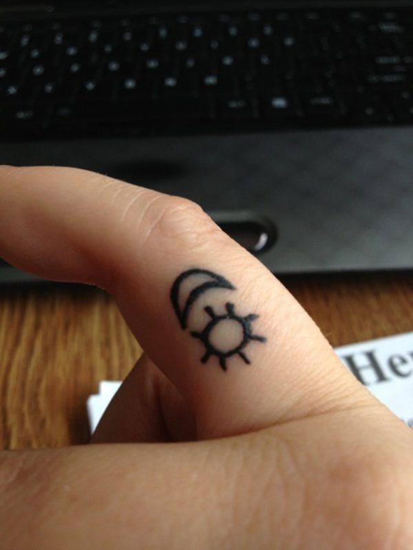 Moon And Sun Tattoo