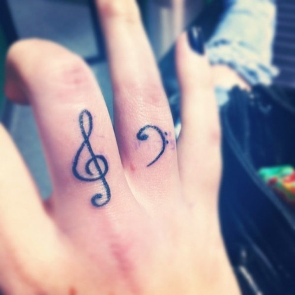 Music Notes Tattoo Design