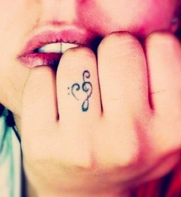 Musical Heart Tattoo