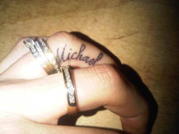 Name Tattoo On Finger