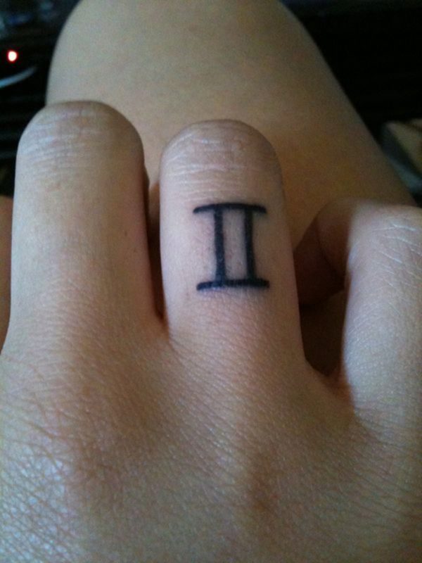 Nice Finger Tattoo Design 