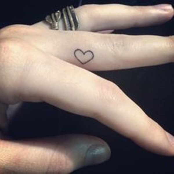 Outline Heart Tattoo